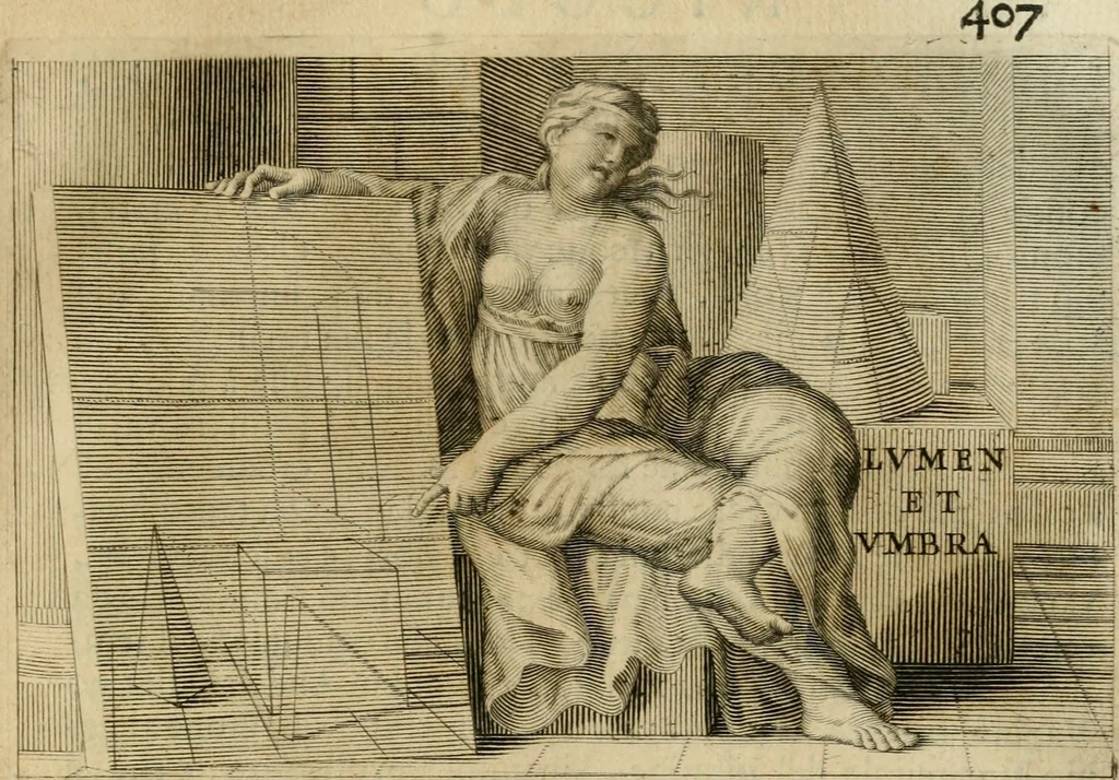 An illustration from Le vite de' pittori, scultori et architetti moderni, 1672, leaf 420