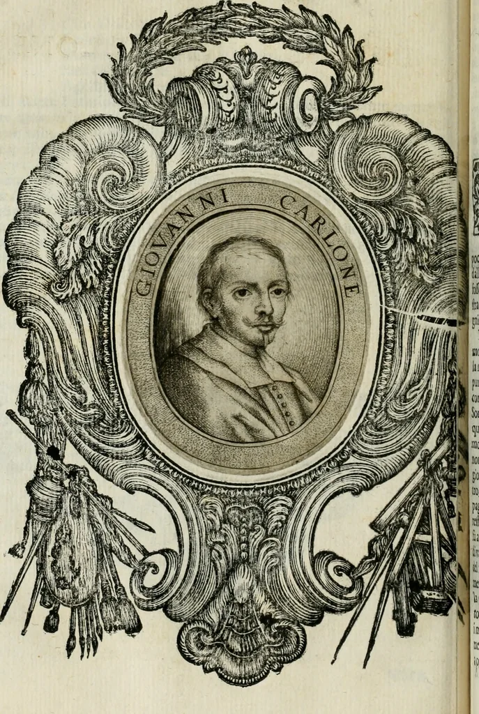 An illustration from Le vite de pittori, scoltori, et architetti genovesi : e de' forastieri, che in Genoua operarono : con alcuni ritratti de gli stessi, 1674, leaf 163