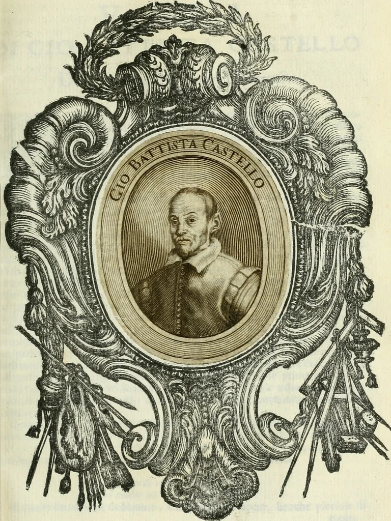 An illustration from Le vite de pittori, scoltori, et architetti genovesi : e de' forastieri, che in Genoua operarono : con alcuni ritratti de gli stessi, 1674, leaf 190