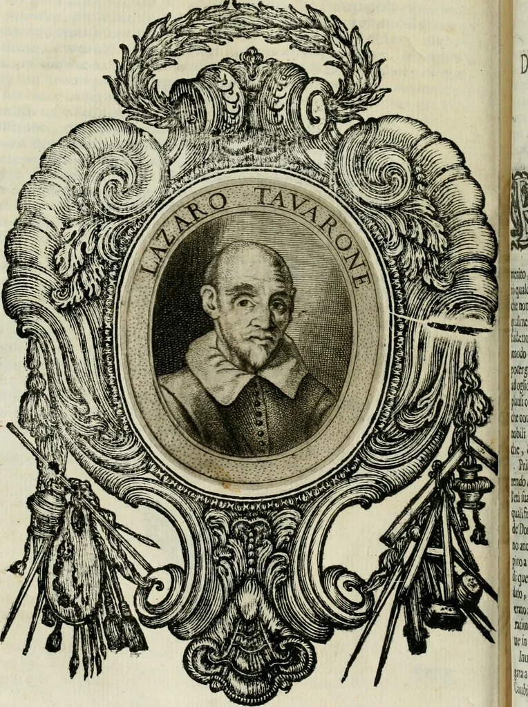 An illustration from Le vite de pittori, scoltori, et architetti genovesi : e de' forastieri, che in Genoua operarono : con alcuni ritratti de gli stessi, 1674, leaf 213