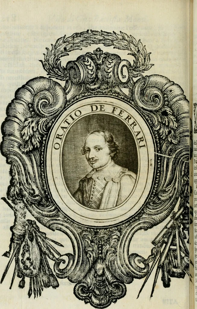 An illustration from Le vite de pittori, scoltori, et architetti genovesi : e de' forastieri, che in Genoua operarono : con alcuni ritratti de gli stessi, 1674, leaf 287