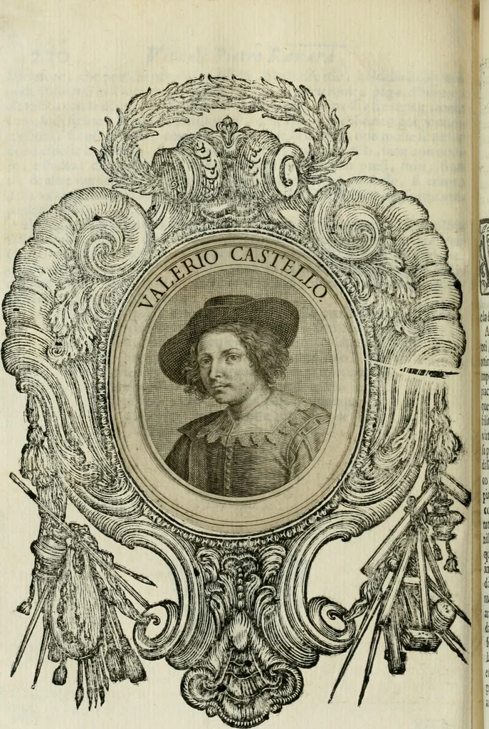 An illustration from Le vite de pittori, scoltori, et architetti genovesi : e de' forastieri, che in Genoua operarono : con alcuni ritratti de gli stessi, 1674, leaf 301