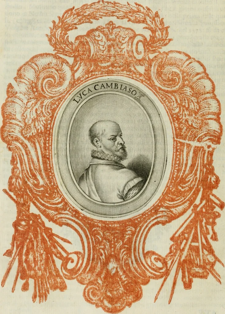 An illustration from Le vite de pittori, scoltori, et architetti genovesi : e de' forastieri, che in Genoua operarono : con alcuni ritratti de gli stessi, 1674, leaf 75