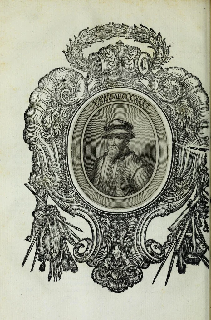 An illustration from Le uite de pittori, scoltori, et architetti genouesi e de' forastieri, che in Genoua operarono con alcun ritratti de gli stessi, 1674, leaf 118