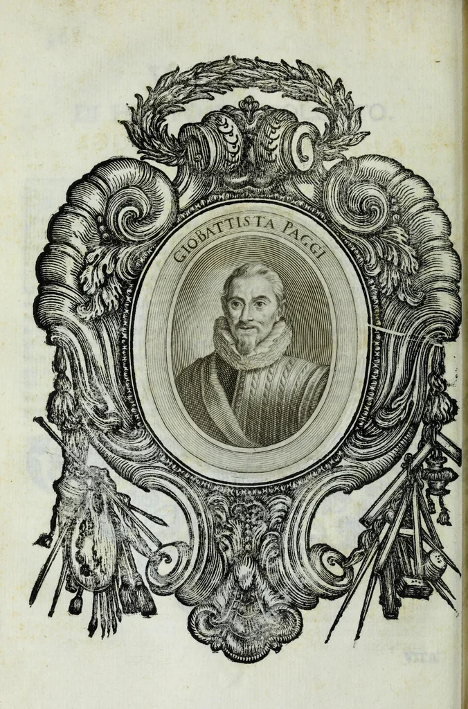 An illustration from Le uite de pittori, scoltori, et architetti genouesi e de' forastieri, che in Genoua operarono con alcun ritratti de gli stessi, 1674, leaf 142