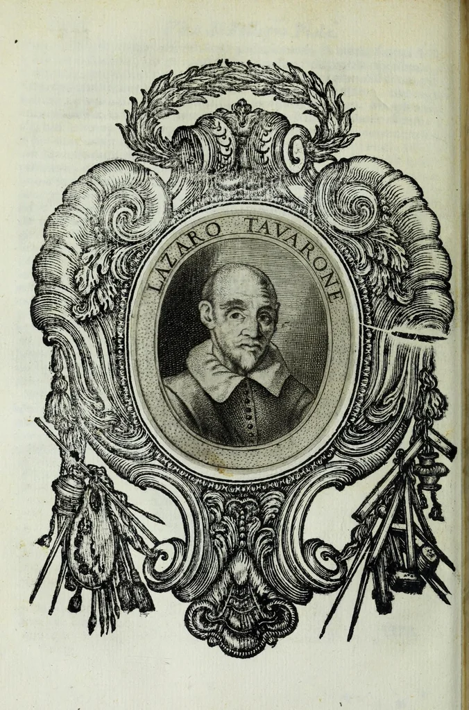 An illustration from Le uite de pittori, scoltori, et architetti genouesi e de' forastieri, che in Genoua operarono con alcun ritratti de gli stessi, 1674, leaf 214