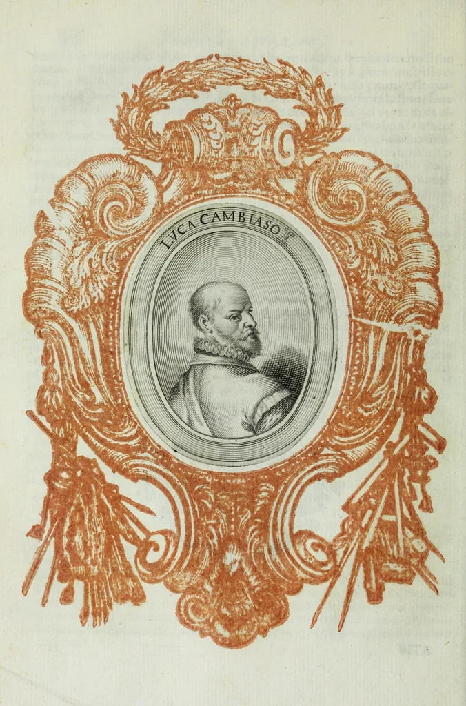 An illustration from Le uite de pittori, scoltori, et architetti genouesi e de' forastieri, che in Genoua operarono con alcun ritratti de gli stessi, 1674, leaf 76