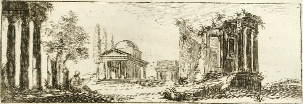 An illustration from Le vite de' piv celebri architetti d'ogni nazione e d'ogni tempo : precedvte da vn saggio sopra l' architettvra, 1768, leaf 176