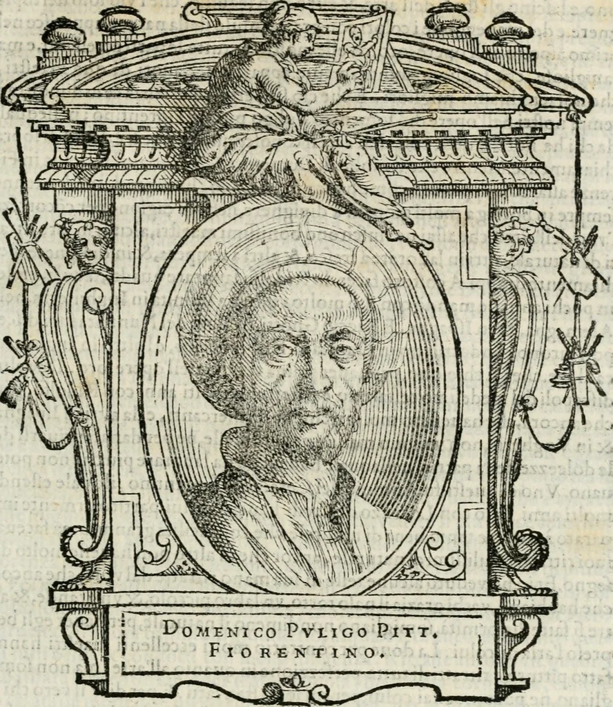 An illustration from Le vite de' piv eccellenti pittori, scvltori, et architettori, 1568, leaf 144