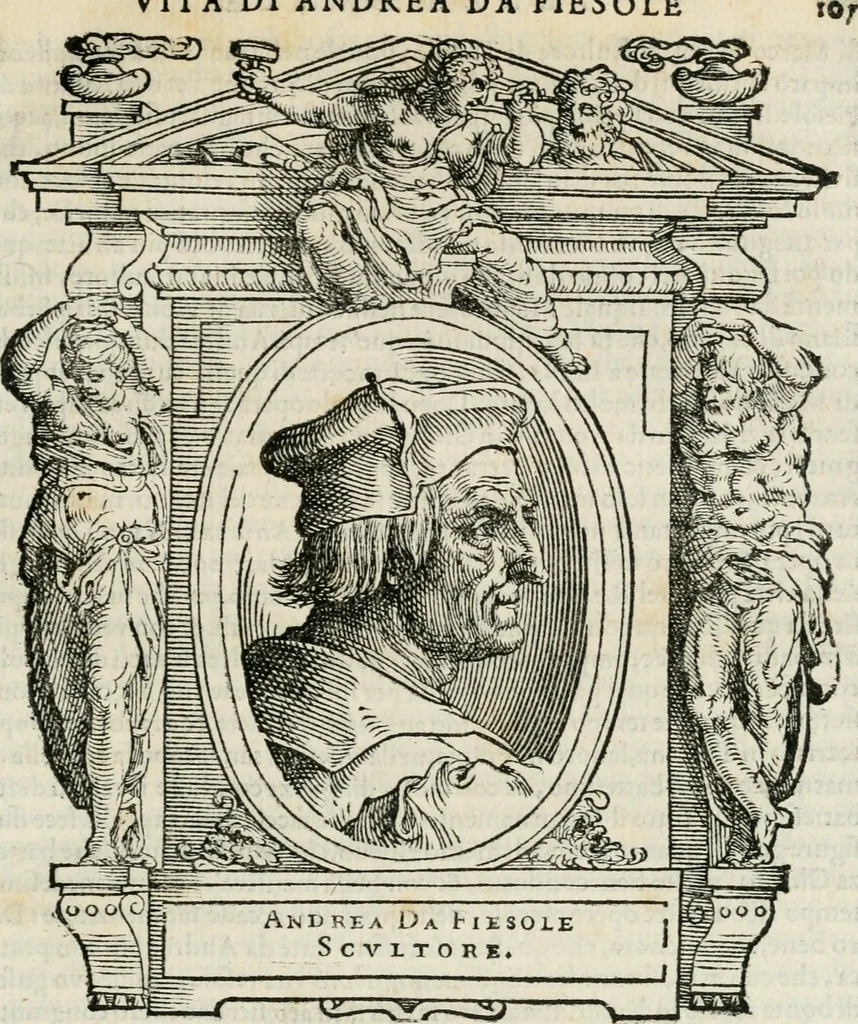 An illustration from Le vite de' piv eccellenti pittori, scvltori, et architettori, 1568, leaf 148