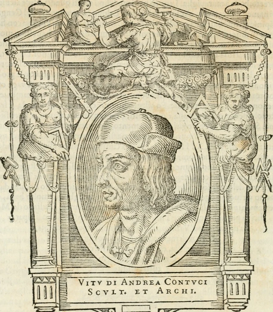 An illustration from Le vite de' piv eccellenti pittori, scvltori, et architettori, 1568, leaf 157