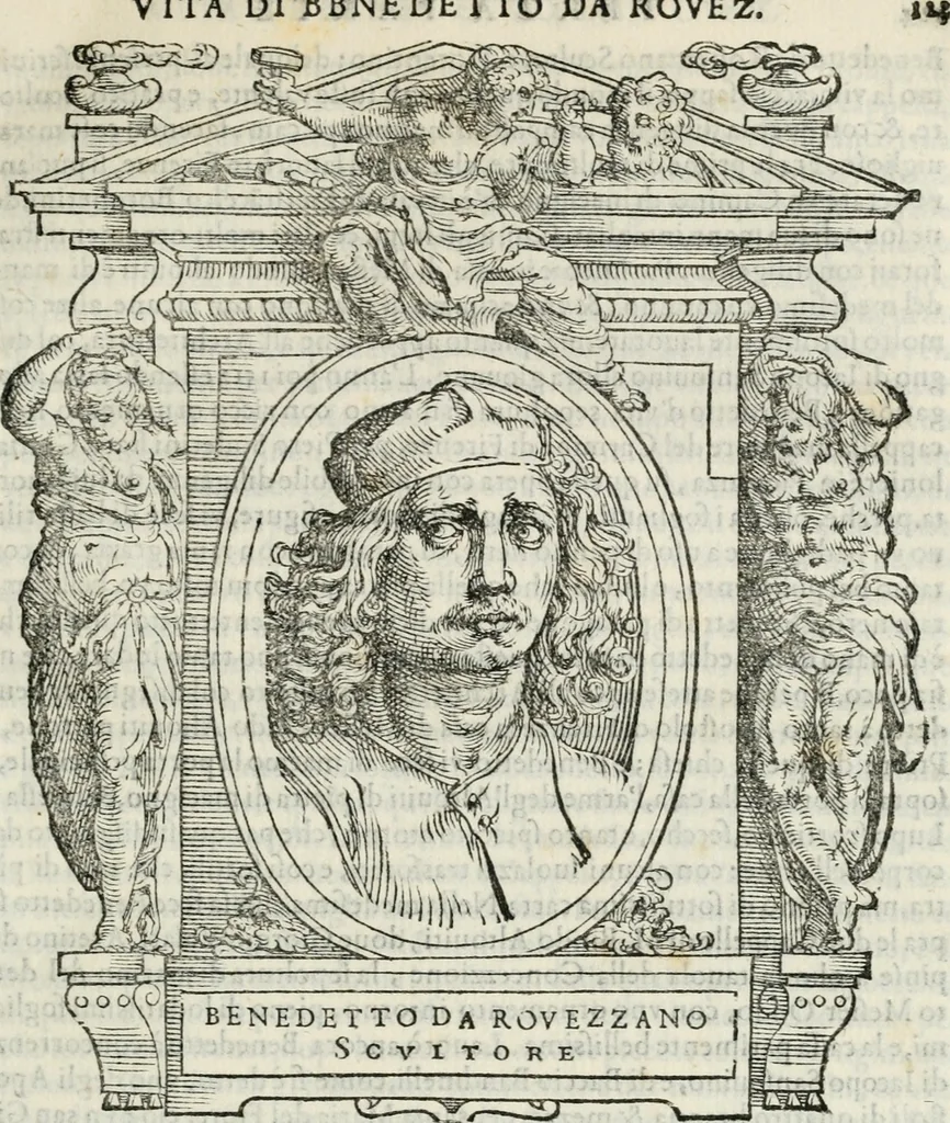 An illustration from Le vite de' piv eccellenti pittori, scvltori, et architettori, 1568, leaf 164