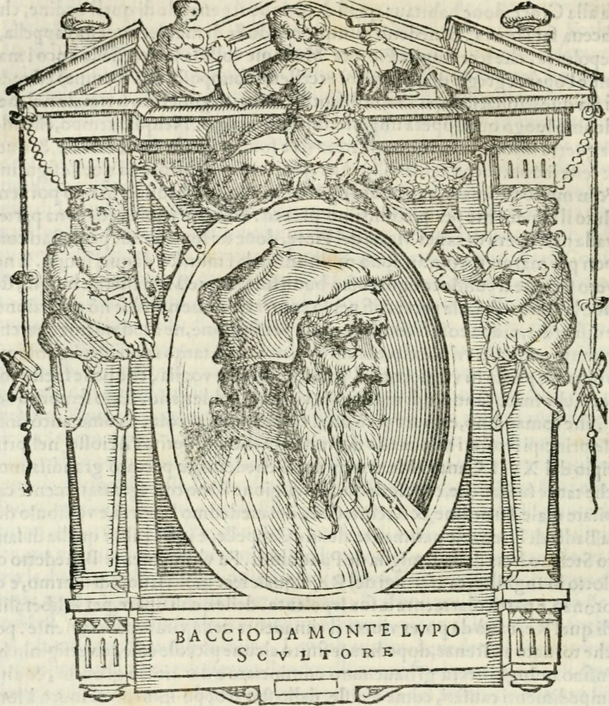 An illustration from Le vite de' piv eccellenti pittori, scvltori, et architettori, 1568, leaf 167