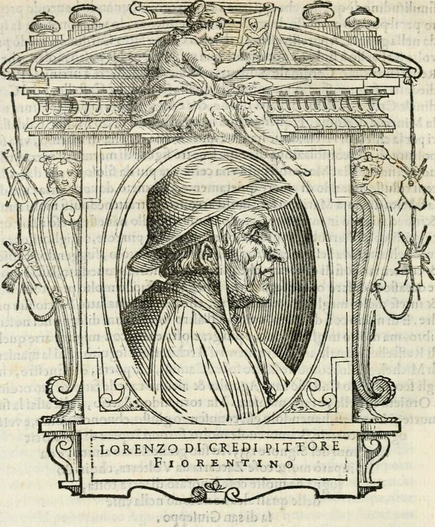 An illustration from Le vite de' piv eccellenti pittori, scvltori, et architettori, 1568, leaf 171