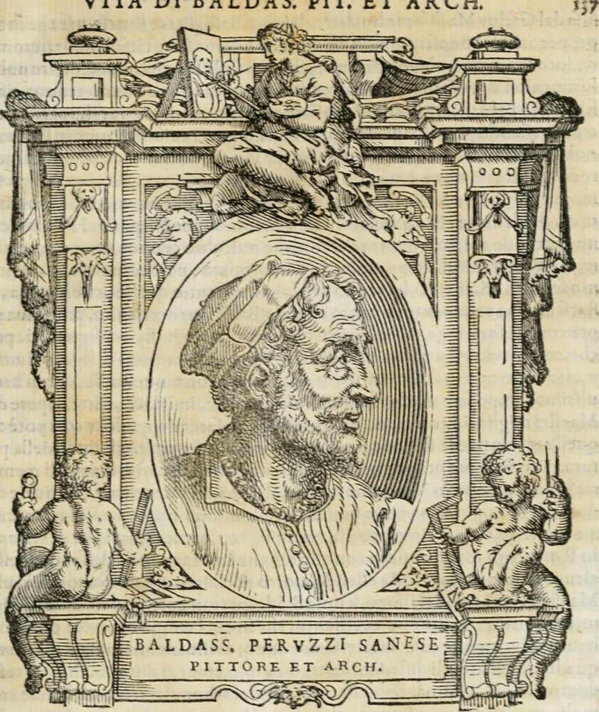 An illustration from Le vite de' piv eccellenti pittori, scvltori, et architettori, 1568, leaf 178