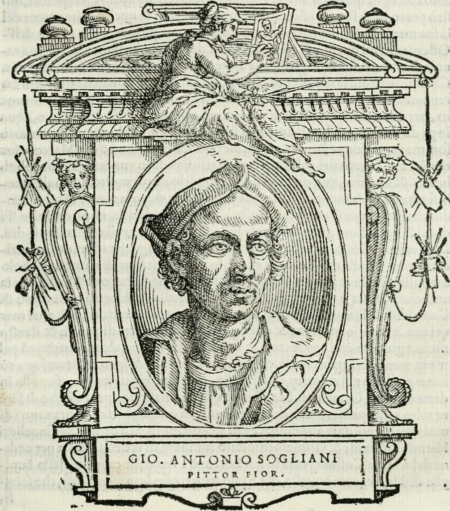 An illustration from Le vite de' piv eccellenti pittori, scvltori, et architettori, 1568, leaf 230