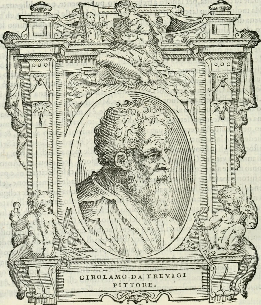 An illustration from Le vite de' piv eccellenti pittori, scvltori, et architettori, 1568, leaf 235