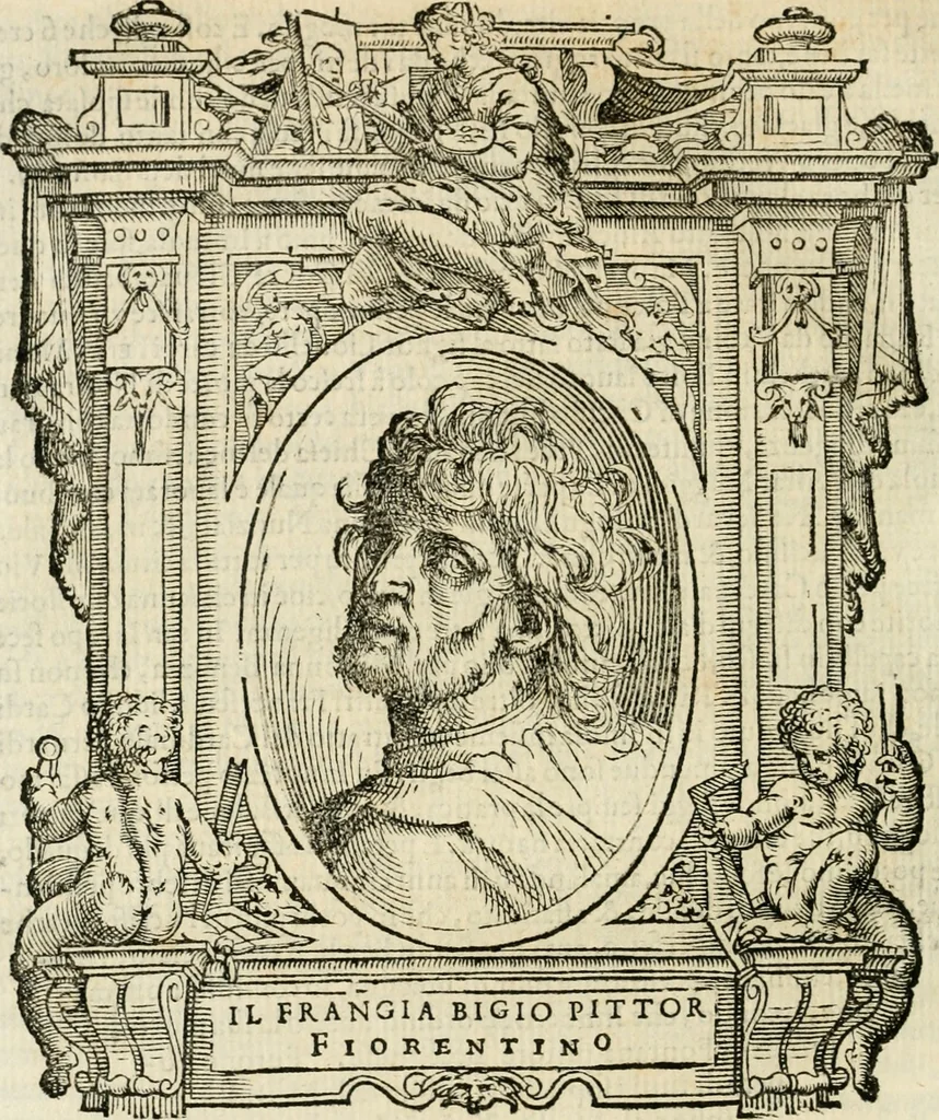 An illustration from Le vite de' piv eccellenti pittori, scvltori, et architettori, 1568, leaf 259