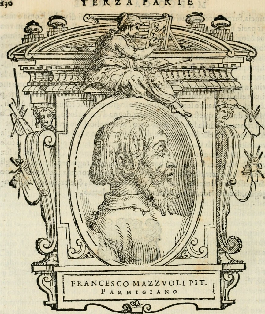 An illustration from Le vite de' piv eccellenti pittori, scvltori, et architettori, 1568, leaf 271
