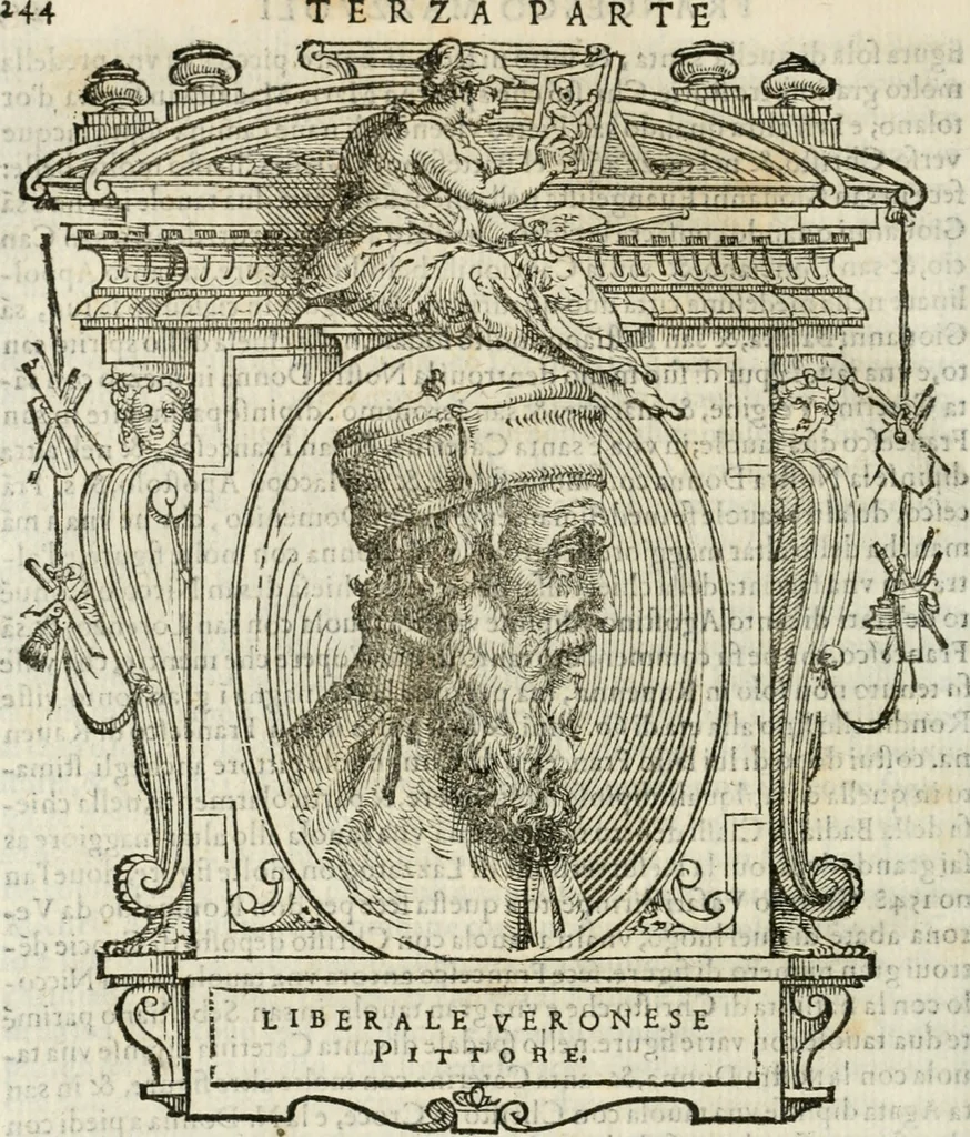 An illustration from Le vite de' piv eccellenti pittori, scvltori, et architettori, 1568, leaf 285