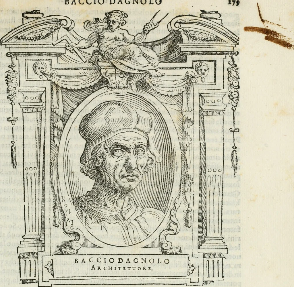 An illustration from Le vite de' piv eccellenti pittori, scvltori, et architettori, 1568, leaf 320