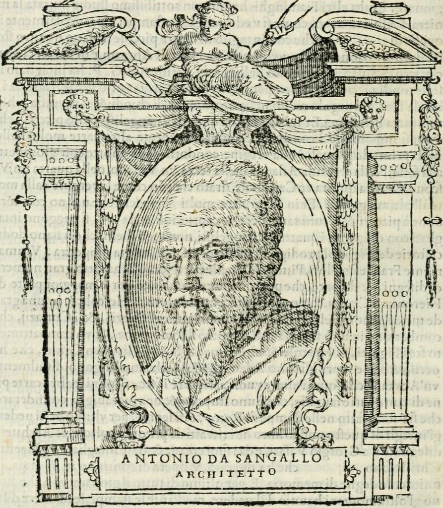 An illustration from Le vite de' piv eccellenti pittori, scvltori, et architettori, 1568, leaf 353