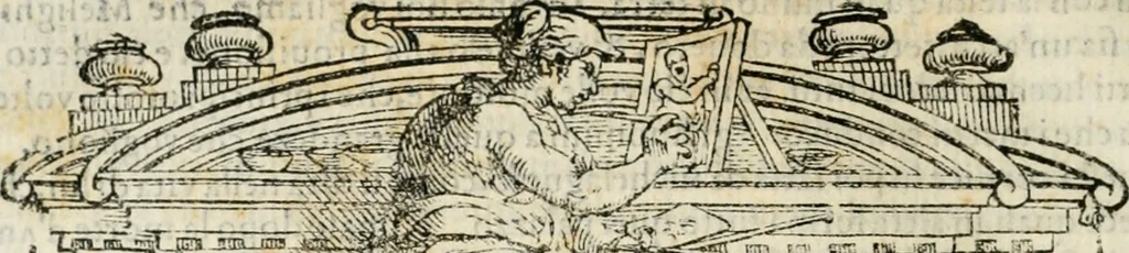 An illustration from Le vite de' piv eccellenti pittori, scvltori, et architettori, 1568, leaf 365