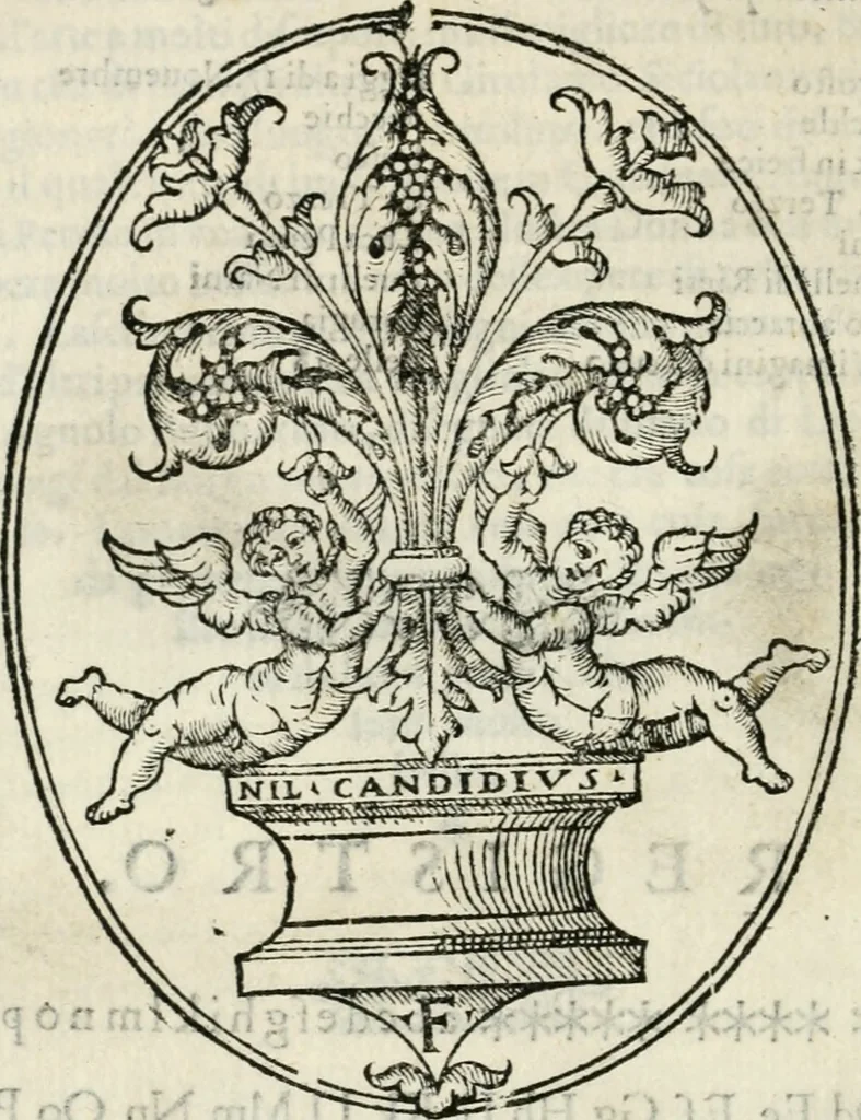 An illustration from Le vite de' piv eccellenti pittori, scvltori, et architettori, 1568, leaf 413