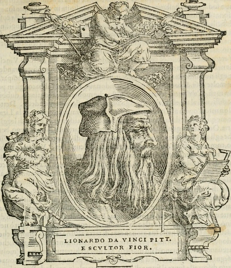 An illustration from Le vite de' piv eccellenti pittori, scvltori, et architettori, 1568, leaf 42