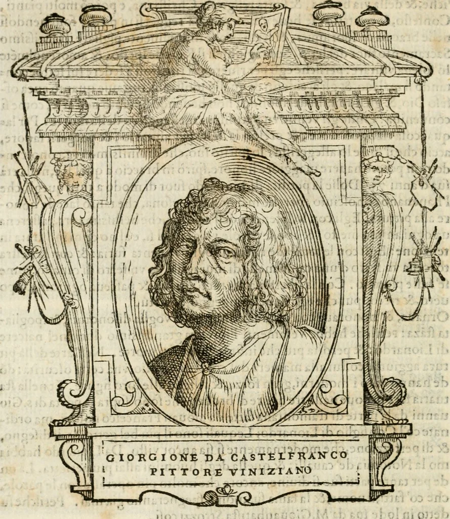 An illustration from Le vite de' piv eccellenti pittori, scvltori, et architettori, 1568, leaf 53