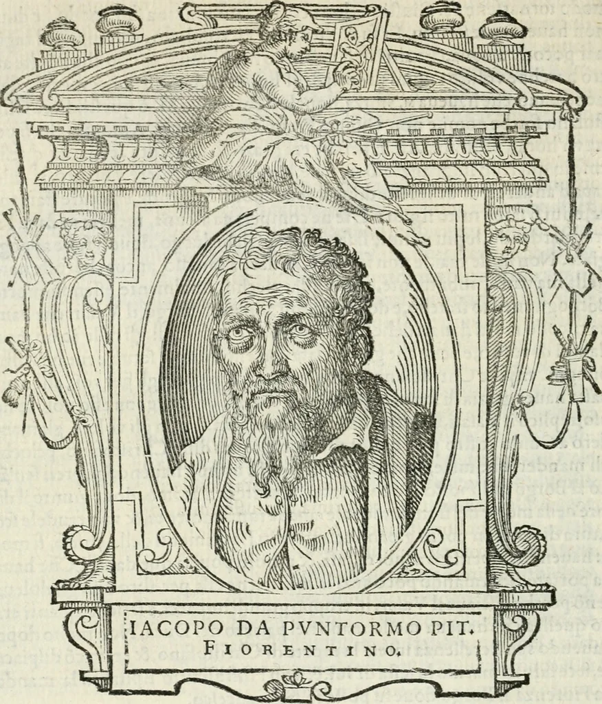 An illustration from Le vite de' piv eccellenti pittori, scvltori, et architettori, 1568, leaf 151