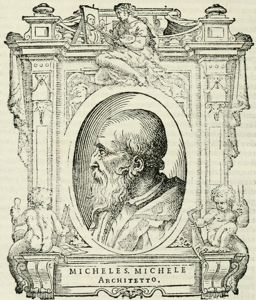 An illustration from Le vite de' piv eccellenti pittori, scvltori, et architettori, 1568, leaf 189