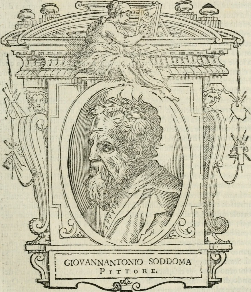 An illustration from Le vite de' piv eccellenti pittori, scvltori, et architettori, 1568, leaf 204