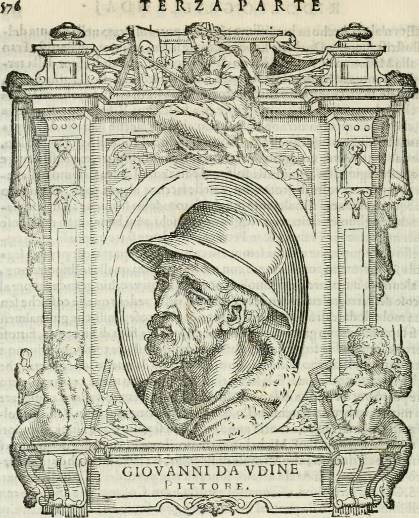 An illustration from Le vite de' piv eccellenti pittori, scvltori, et architettori, 1568, leaf 253
