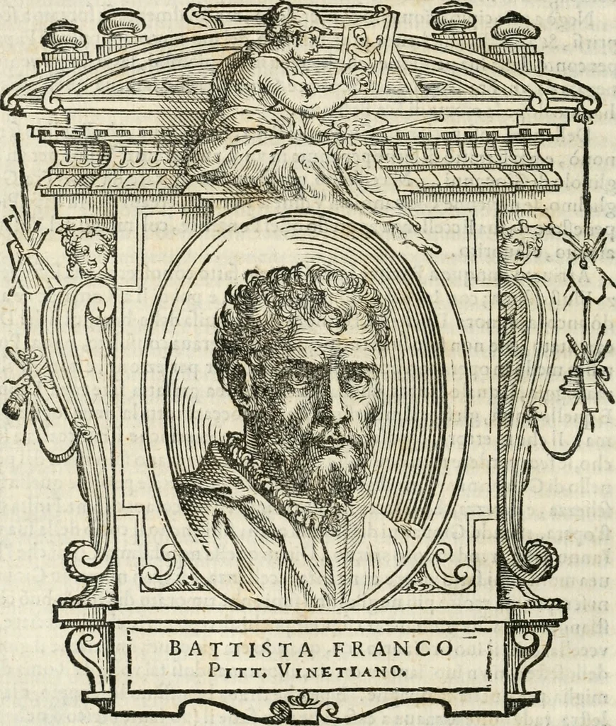 An illustration from Le vite de' piv eccellenti pittori, scvltori, et architettori, 1568, leaf 261