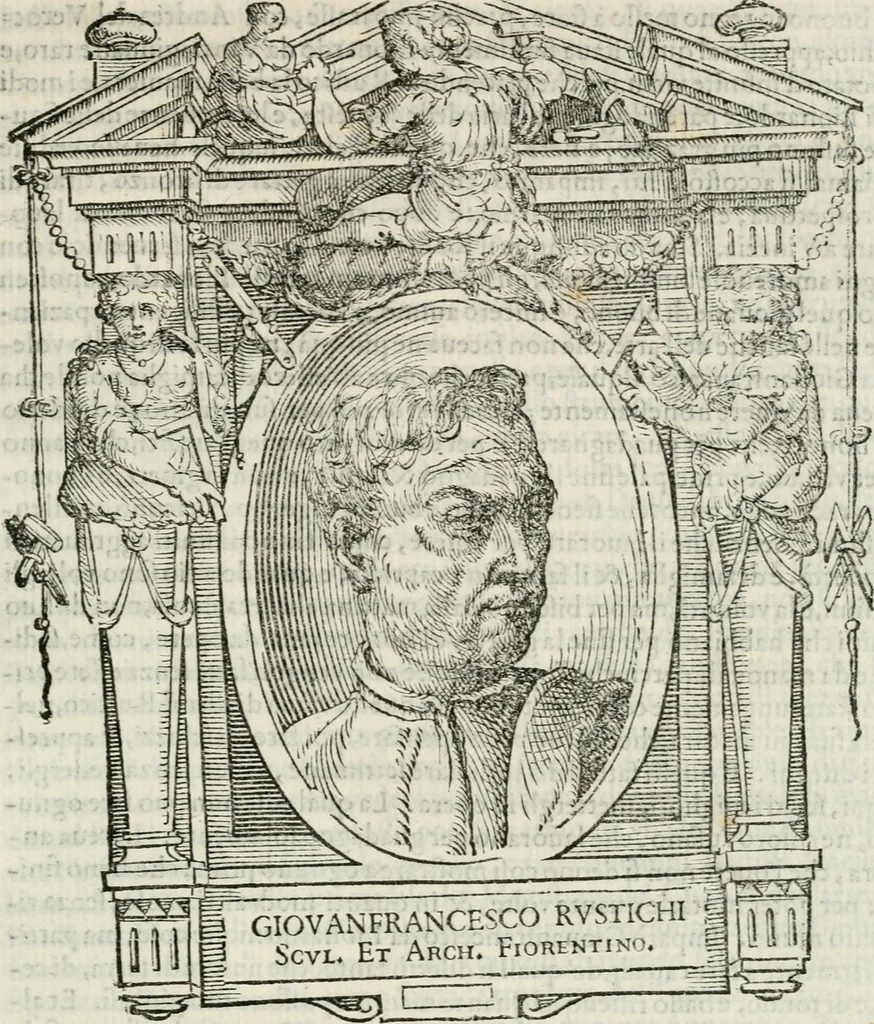 An illustration from Le vite de' piv eccellenti pittori, scvltori, et architettori, 1568, leaf 274