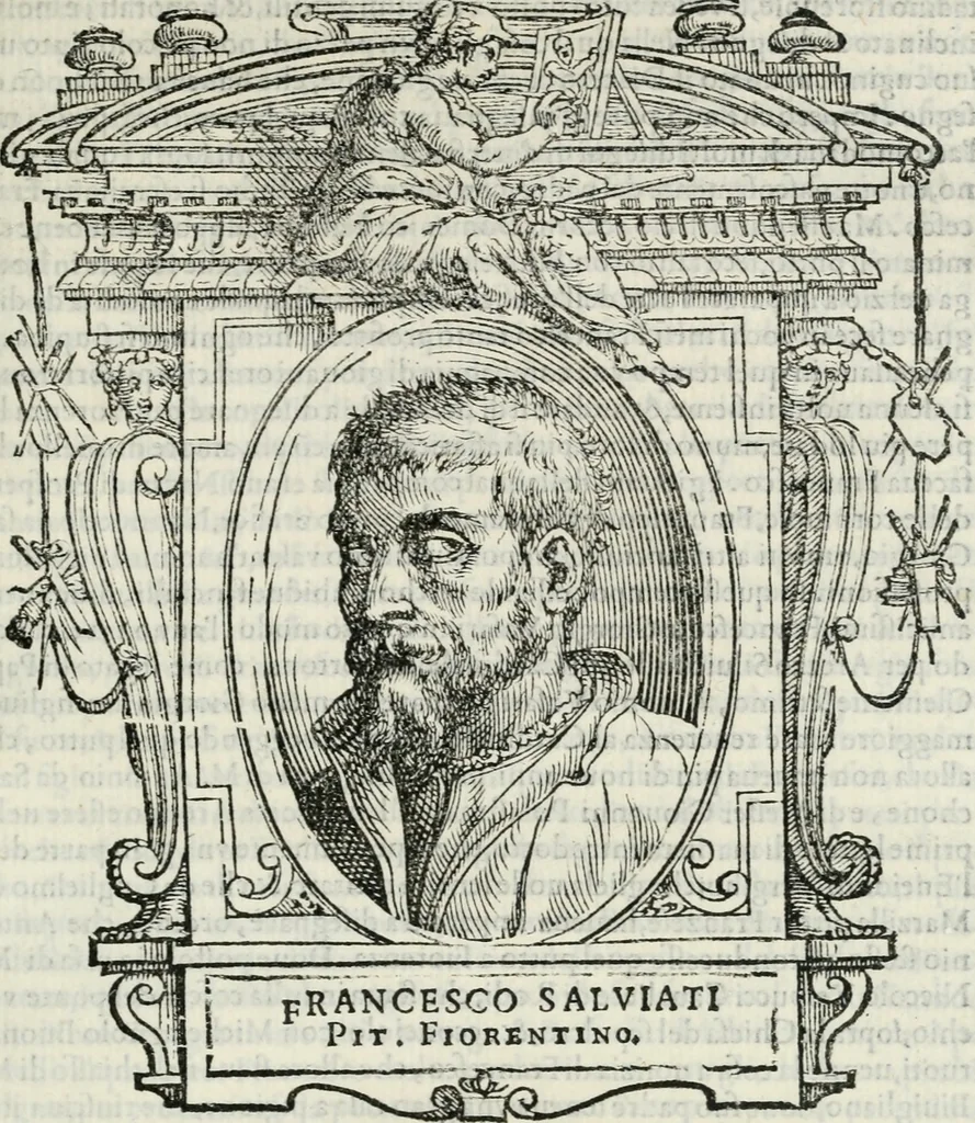 An illustration from Le vite de' piv eccellenti pittori, scvltori, et architettori, 1568, leaf 302