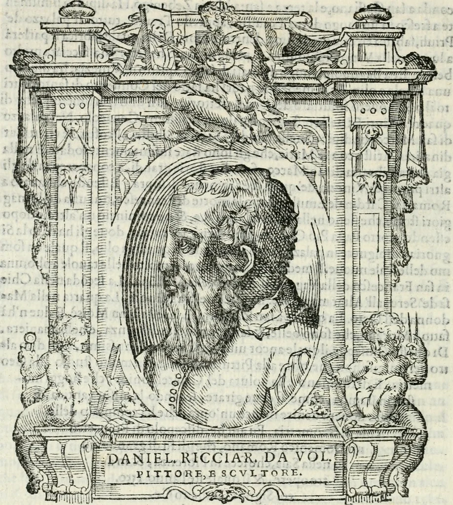 An illustration from Le vite de' piv eccellenti pittori, scvltori, et architettori, 1568, leaf 323