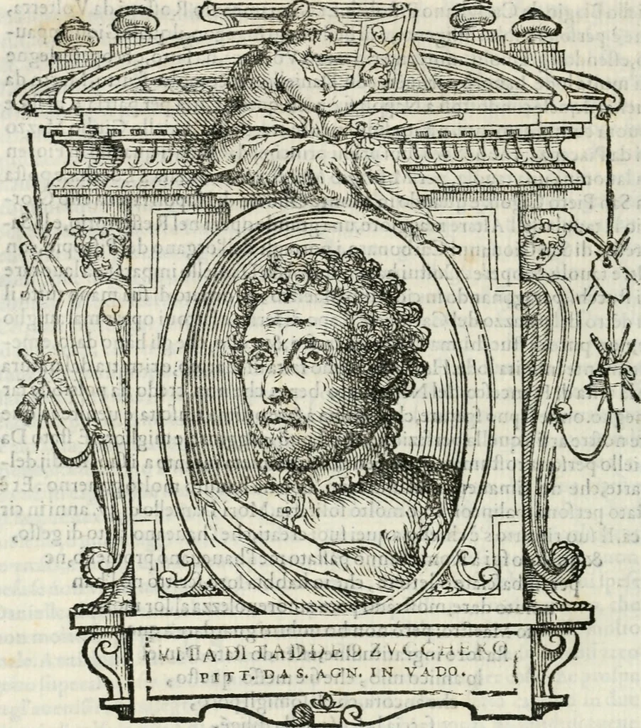 An illustration from Le vite de' piv eccellenti pittori, scvltori, et architettori, 1568, leaf 333