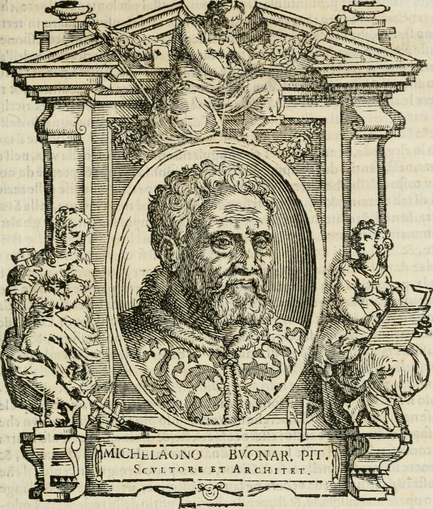 An illustration from Le vite de' piv eccellenti pittori, scvltori, et architettori, 1568, leaf 362