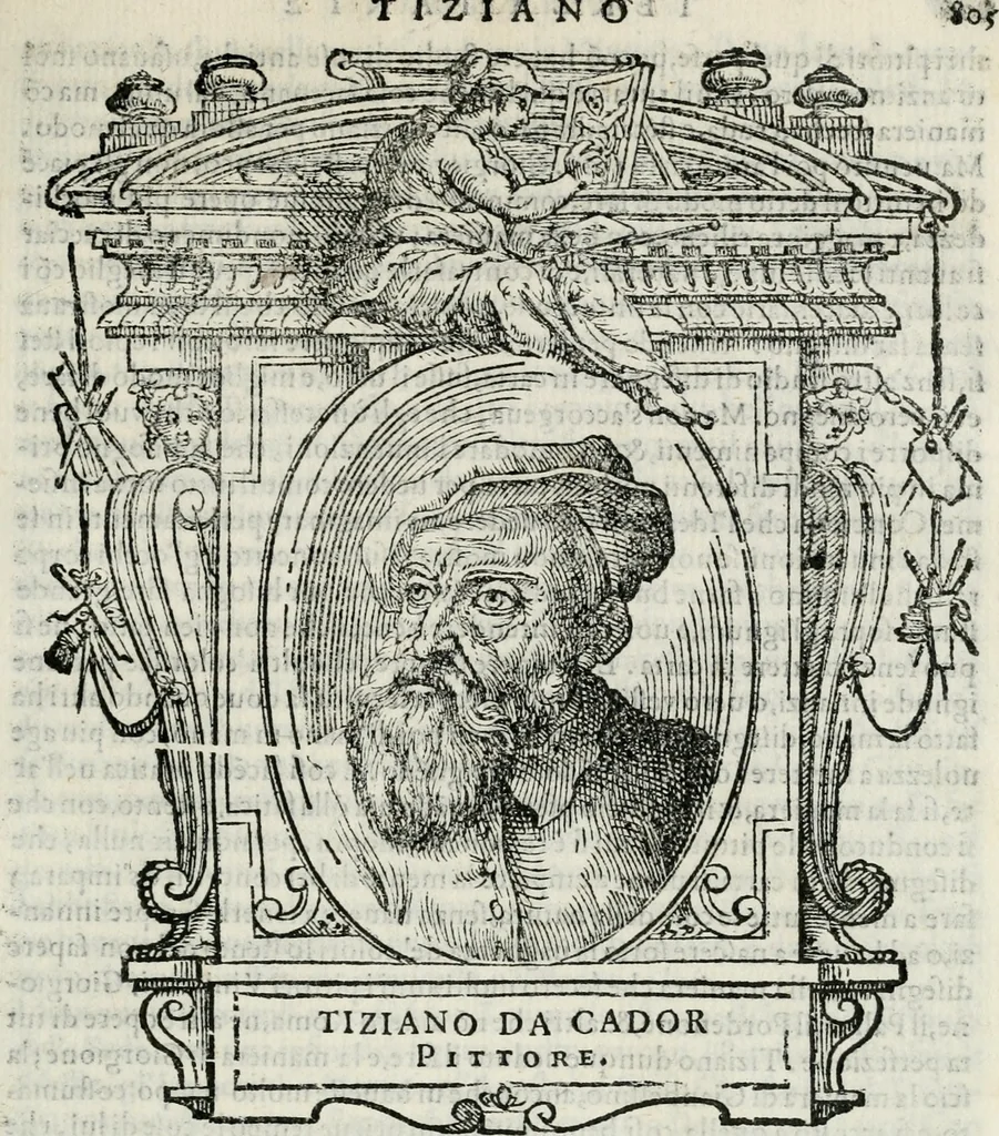An illustration from Le vite de' piv eccellenti pittori, scvltori, et architettori, 1568, leaf 452