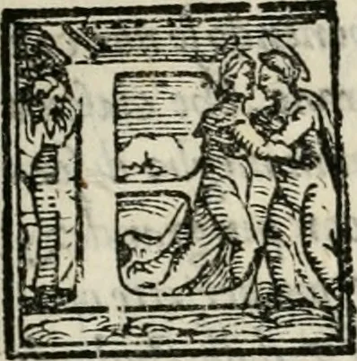 An illustration from Le vite de' piv eccellenti pittori, scvltori, et architettori, 1568, leaf 6