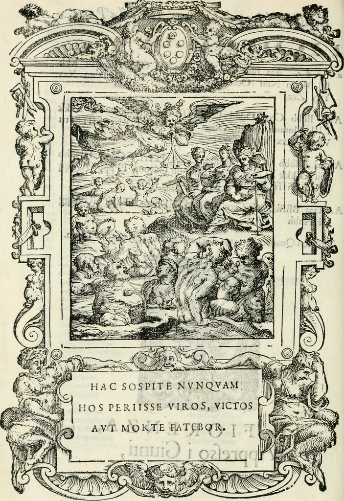 An illustration from Le vite de' piv eccellenti pittori, scvltori, et architettori, 1568, leaf 655