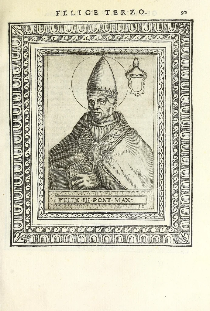 An illustration from Le vite de pontefici, 1588, leaf 115