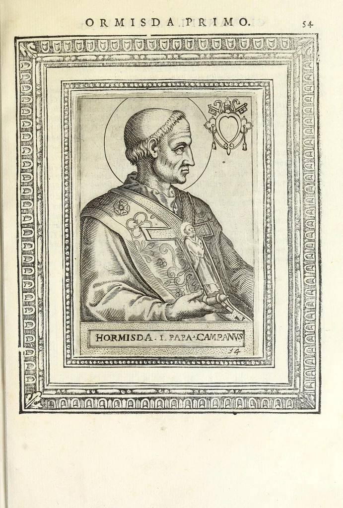 An illustration from Le vite de pontefici, 1588, leaf 123