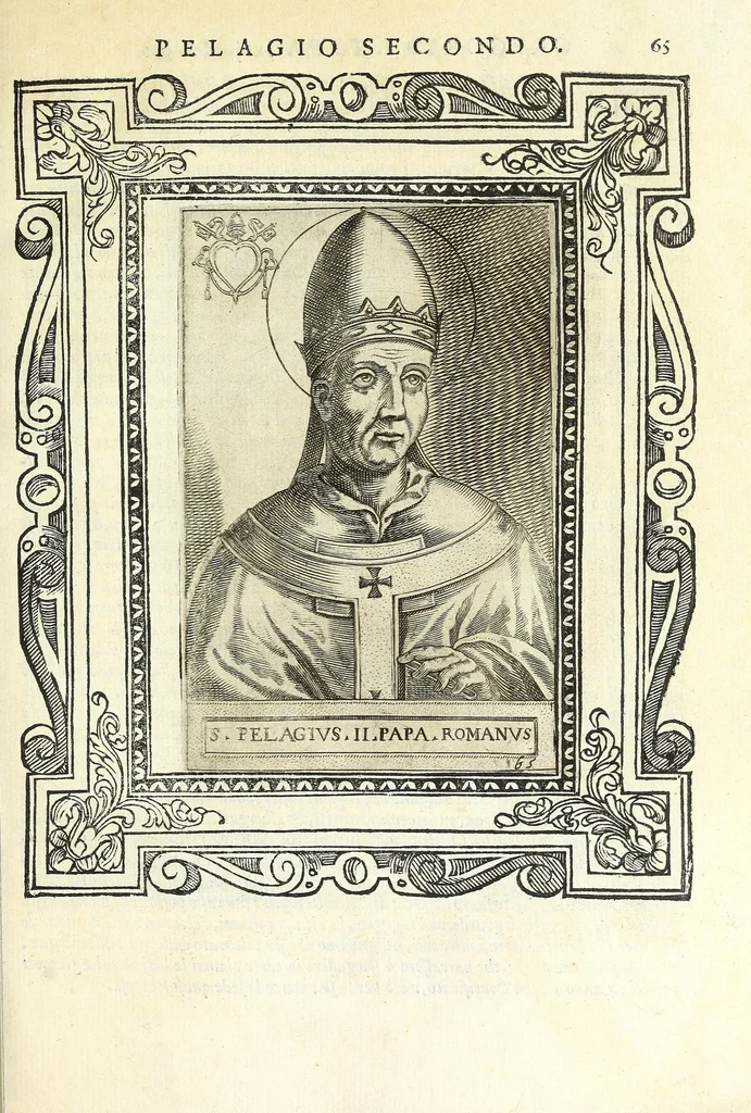 An illustration from Le vite de pontefici, 1588, leaf 145