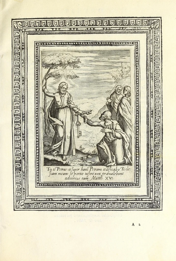 An illustration from Le vite de pontefici, 1588, leaf 15