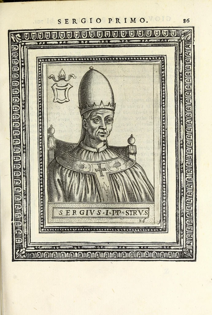 An illustration from Le vite de pontefici, 1588, leaf 187