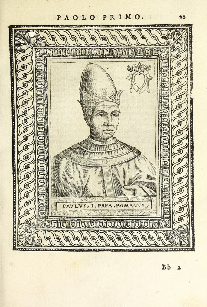 An illustration from Le vite de pontefici, 1588, leaf 207
