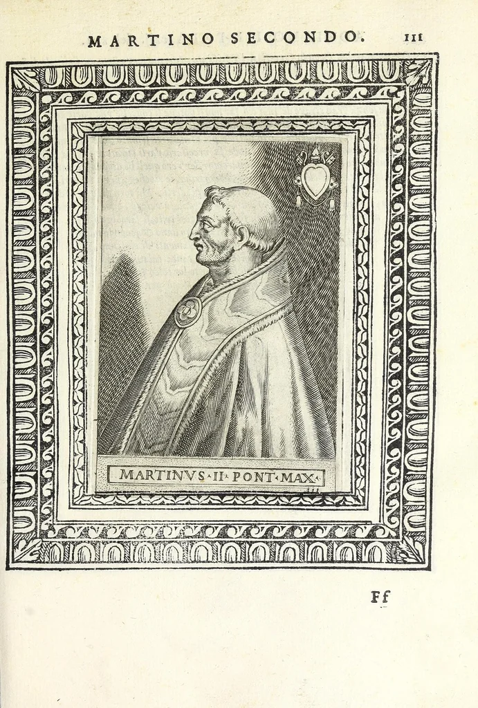 An illustration from Le vite de pontefici, 1588, leaf 237
